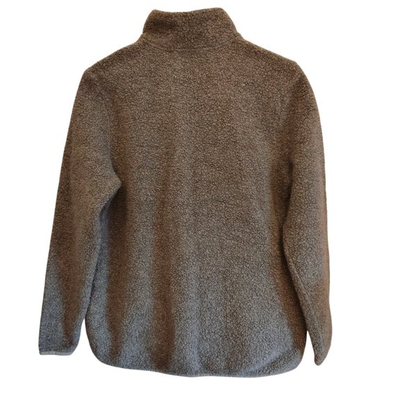 Orvis Women's Grey Wool Blend Quarter Zip Pullover Sweater M - Picture 3 of 6